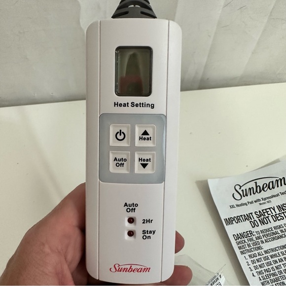 Sunbeam Other Sunbeam Xxl Heating Pad With Xpressheat Technology In Burgundy Poshmark